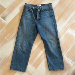 Women’s Agolde Blue Straight-Leg Jeans
